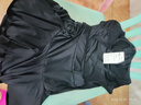 雷姆汀兒童拉丁舞蹈服裝女童2025新款高顏值夏季短袖練功服分體顯瘦套裝 黑色套裝 160 (帶胸墊) 曬單實拍圖