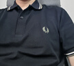 Fred Perry男士POLO衫2025夏季商務(wù)短袖重磅麥穗多彩T恤M3600 W54/黑色 M 曬單實(shí)拍圖