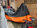 幻旅摩托車(chē)衣全罩電動(dòng)踏板趴賽防雨罩適配豪爵鈴木三陽(yáng)凱越雨衣蓋布套 豪爵 TR300專(zhuān)用定制摩托車(chē)衣全罩 210D牛津布春夏四季遮陽(yáng)防曬雨雪 曬單實(shí)拍圖