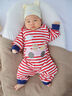 巴帝巴帝【孕媽有禮】純棉嬰幼兒童連體衣爬服哈衣睡衣 紅色73cm 曬單實(shí)拍圖