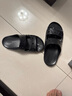卡駱馳crocs拖鞋輕便耐磨貝雅涼鞋男女同款透氣休閑鞋|207627 黑色-001 39 (240mm) 曬單實拍圖