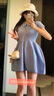 MEOD藍(lán)色polo領(lǐng)連衣裙子女夏季2025新款設(shè)計(jì)感娃娃裙收腰a字蓬蓬短裙 baby藍(lán)女裝2025新款今年流行/冷 S 40/45KG/ 曬單實(shí)拍圖