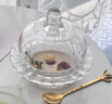 青蘋果水果盤高端精致高顏值零食茶點(diǎn)盤家用高級感帶蓋玻璃甜點(diǎn)蛋糕盤 光面點(diǎn)心盅4只+相思木鉆石盤 曬單實(shí)拍圖