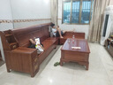 禧潤花梨木實(shí)木沙發(fā)客廳冬夏兩用貴妃組合儲物新中式雕花仿古實(shí)木家具 五人位+貴妃榻 曬單實(shí)拍圖