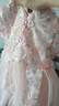 鸞雀翔一周歲女寶寶周歲生日禮服抓周服幼兒裙子兒童晚禮服女童公主紗裙 粉色泡泡袖漢服公主裙 100 建議身高96-105體重25-30斤 曬單實(shí)拍圖