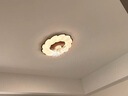 梵季中古風(fēng)臥室燈風(fēng)扇燈360°搖頭法式客廳餐廳吊扇燈中山燈具吸頂燈 愛心款58CM【變頻搖頭+語音+APP+遙控】 曬單實(shí)拍圖