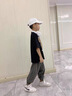 G.DUCKKIDS小黃鴨男童夏季褲子2025新款夏裝兒童純棉寬松薄款長(cháng)褲大童防蚊褲 格子-純棉夏涼薄款透氣 140 (建議125-135cm 7-8周歲） 曬單實(shí)拍圖