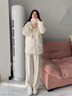 鴨鴨中長(zhǎng)款羽絨服女2025冬季新款時(shí)尚休閑潮流保暖連帽韓版小個(gè)子外套 藕粉色 M (建議110-130斤) 曬單實(shí)拍圖