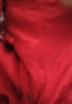 乖奇熊新生兒連體衣夏季薄款純棉寶寶滿月紅色衣服嬰兒哈衣和尚服 曬單實拍圖