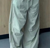 紅蜻蜓美式速干工裝褲女運(yùn)動(dòng)2025夏季薄款冰絲直筒防曬褲春秋闊腿傘兵褲 淺綠色 常規(guī)長(zhǎng)褲款 L 建議109-118斤 曬單實(shí)拍圖
