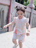 【女童夏季裙子】2025新款兒童裙子夏天國風新中式漢服短袖女裙子 粉色 120 cm 曬單實拍圖
