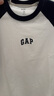 GAP男女裝2025春季新款棉質(zhì)印花logo撞色插肩袖短袖T恤上衣725618 曬單實(shí)拍圖