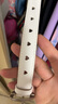 緹彩娜愛心女童皮帶兒童小公主褲腰帶女孩大童黑色時尚中小學(xué)生褲帶女生 白色(愛心鏤空) 85cm 曬單實拍圖