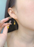 中國黃金（CHINA GOLD）黃金耳釘女士足金貝殼耳環(huán)純金七夕情人節(jié)禮物送女友老婆 足金貝殼耳環(huán)約1.7g 曬單實(shí)拍圖