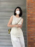 雪茜曼高街拼接休閑褲女2025春夏季新款百搭寬松跳舞直筒垂感戶外工裝褲 曬單實拍圖