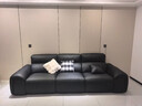 林氏家居大黑牛真皮沙發(fā)客廳新款零靠墻可調(diào)節(jié)電動(dòng)沙發(fā)林氏木業(yè)G289 左電動(dòng)位|加厚真皮|3.01m|黑茶色 曬單實(shí)拍圖