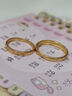 中國黃金（CHINA GOLD）滿天星黃金情侶戒指足金對戒七夕情人節(jié)送男女朋友老婆生日禮物 金重約1.7g【足金女戒】 曬單實(shí)拍圖