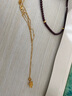 中國(guó)黃金（CHINA GOLD）黃金項(xiàng)鏈女士足金雪花項(xiàng)鏈金吊墜七夕情人節(jié)禮物送女友老婆 足金雪花吊墜約1.5g*贈(zèng)銀鏈 曬單實(shí)拍圖