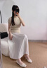樂卡利淺口軟底單鞋女2025新款褶皺設(shè)計感芭蕾舞鞋法式絕美蝴蝶結(jié)晚晚鞋 米白色 約3cm 37 曬單實拍圖