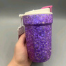 【純鈦】保溫杯保冷咖啡杯大容量便攜水杯雙飲口杯子 紫色（內(nèi)外純鈦） 450ML 曬單實(shí)拍圖
