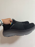 斯凱奇（Skechers）2025年秋季新品閃步鞋男鞋一腳蹬健步鞋時(shí)尚百搭休閑運動(dòng)鞋220612 黑色/灰色/BKGY 40 曬單實(shí)拍圖