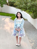 叮當(dāng)貓洛麗塔公主裙女童連衣裙春秋2025新款裙子兒童春裝小女孩lolita裙 22013藍(lán)色-長(zhǎng)袖 130 曬單實(shí)拍圖