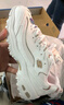 斯凱奇（Skechers）女鞋厚底增高老爹鞋百搭休閑鞋耐磨透氣運(yùn)動(dòng)鞋女 WTRG白/金 37.5 曬單實(shí)拍圖