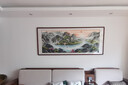 【手繪真跡】鴻怡軒 旭日東升國畫山水畫風(fēng)景畫靠山掛畫客廳沙發(fā)背景墻聚寶盆字畫辦公室裝飾畫 《旭日東升》 實木裝框：205*85cm【實木畫框 有機玻璃】 曬單實拍圖