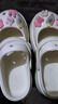 利達(dá)妮（TZLDN）瑪麗珍洞洞鞋女夏季時(shí)尚仙女風(fēng)防滑涼鞋護(hù)士厚底沙灘涼拖鞋女外穿 白色雪糕兔兔【12個(gè)卡扣】 35-36 【標(biāo)準(zhǔn)碼】 曬單實(shí)拍圖