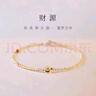 Lnieer招財一夜暴富極細(xì)2mm黃水晶手鏈女轉(zhuǎn)運珠超細(xì)設(shè)計感小眾手串禮物 切面款黃水晶手鏈 16cm 曬單實拍圖