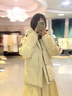 鴨鴨（YAYA）時(shí)空道宇連帽羽絨服女中國(guó)系列防風(fēng)保暖冬季新款韓版寬松面包服 月光白色 M 曬單實(shí)拍圖