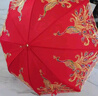 魔小宅結婚紅傘婚傘新娘傘紅色出嫁傘婚慶用中式婚禮陪嫁出門(mén)紅雨傘喜傘 【鸞鳳和鳴】新娘傘-雙層刺繡 曬單實(shí)拍圖