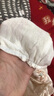 G.DUCKKIDS小黃鴨嬰兒滿月連體衣夏季薄款夏裝衣服百天周歲公主哈衣國(guó)風(fēng)中式 立領(lǐng)國(guó)風(fēng)包屁衣-米白色 80cm 80碼(6-9個(gè)月20斤內(nèi)） 曬單實(shí)拍圖