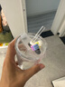 樂(lè )盈凡庫洛米水杯兒童生日禮物牛奶杯吸管玻璃杯子可愛(ài)帶把手刻度杯 美樂(lè )蒂帶把手杯+吸管帽   350ml 1只 曬單實(shí)拍圖