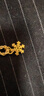 中國黃金（CHINA GOLD）足金雪花吊墜女黃金項(xiàng)鏈鎖骨鏈新款掛墜中秋節(jié)生日禮物送女友 【今/次日達(dá)】雪花吊墜【配S925鏈】約0.2g 曬單實(shí)拍圖