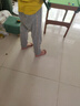 頂瓜瓜男童防蚊褲夏季薄款全棉兒童休閑運(yùn)動褲寬松純棉透氣 麻灰 140  曬單實(shí)拍圖