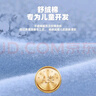 E.U.V兒童polo衫男女童長袖t恤95棉白色打底衫春秋中大童帶領(lǐng)上衣 灰藍(lán)-白【舒絨棉-5A抑菌+防螨】 170 曬單實(shí)拍圖
