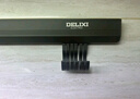 德力西（DELIXI）免打孔廚房掛鉤架掛桿壁掛多功能廚具掛架勺子鏟子置物架子 槍灰-4鉤-20CM 20cm*3cm*1cm 曬單實(shí)拍圖