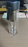 米家玻璃杯 雙層帶茶隔水杯 耐高溫泡茶杯  加厚透明杯子400mL 金屬灰 曬單實拍圖