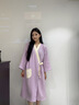 暖優(yōu)純棉紗布浴袍可穿式吸水全棉女成大人睡袍夏季洗澡浴衣薄2025新款 肌膚白:彩紗浴袍 L碼【適合100-130斤穿】 曬單實拍圖