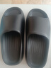 果洛菲踩屎感拖鞋男女士夏季防滑特大碼浴室洗澡厚底涼拖鞋 黑色 42-43 曬單實(shí)拍圖