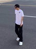 班納班納潮牌男裝高級感痞帥衣服夏款2025新款爆款情侶高檔短袖t恤男士 快樂(lè )干杯小標白 L 曬單實(shí)拍圖