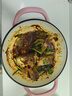 小幸福鑄鐵（KITCHEN LITTLE HAPPINESS KITCHEN）小幸福21cm宮廷煲琺瑯鑄鐵鍋煲湯鍋搪瓷鍋煲仔飯鍋多功能家用燉鍋 21cm粉色灑金內白 21cm 曬單實(shí)拍圖