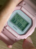 卡西歐（CASIO）電子手表女baby-g網(wǎng)紅小方塊樹脂運(yùn)動防水學(xué)生520送女友禮物 DW-5600SC-4潮流清新粉 曬單實(shí)拍圖