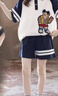G.DUCKKIDS女童短袖套裝夏季2024新款韓版運(yùn)動(dòng)服兒童裝中大童女孩休閑兩件套 藏青色 170cm(170cm) 曬單實(shí)拍圖