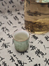 極素窯變陶瓷茶杯主人杯碧綠星空直筒杯家用品茗杯茶盞功夫茶具茶道杯 直筒杯【簡裝 40ml 曬單實拍圖
