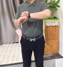 KOOSHI奢品桑蠶絲男士短袖襯衫2025夏季新款休閑商務工裝免燙抗皺襯衣 卡其 【桑蠶絲】 3XL (160-190斤) 曬單實拍圖