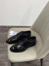 夢特嬌（MONTAGUT）法國真皮男鞋夏季皮鞋男新款鏤空透氣皮鞋男士舒適商務(wù)正裝鞋沖孔 黑色(皮鞋碼) 41 【標(biāo)準(zhǔn)皮鞋碼】 曬單實拍圖