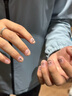 中國黃金滿天星情侶戒指一對男女求婚對戒七夕情人節(jié)禮物送女友老婆生日 滿天星情侶戒指【京速達】 曬單實拍圖