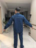 邦固依品牛仔工作服套裝男秋冬季長袖勞保服電焊工防燙阻燃工裝上衣褲子 5032防燙阻燃套裝 XL/175 曬單實拍圖